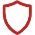 A clipart style red shield